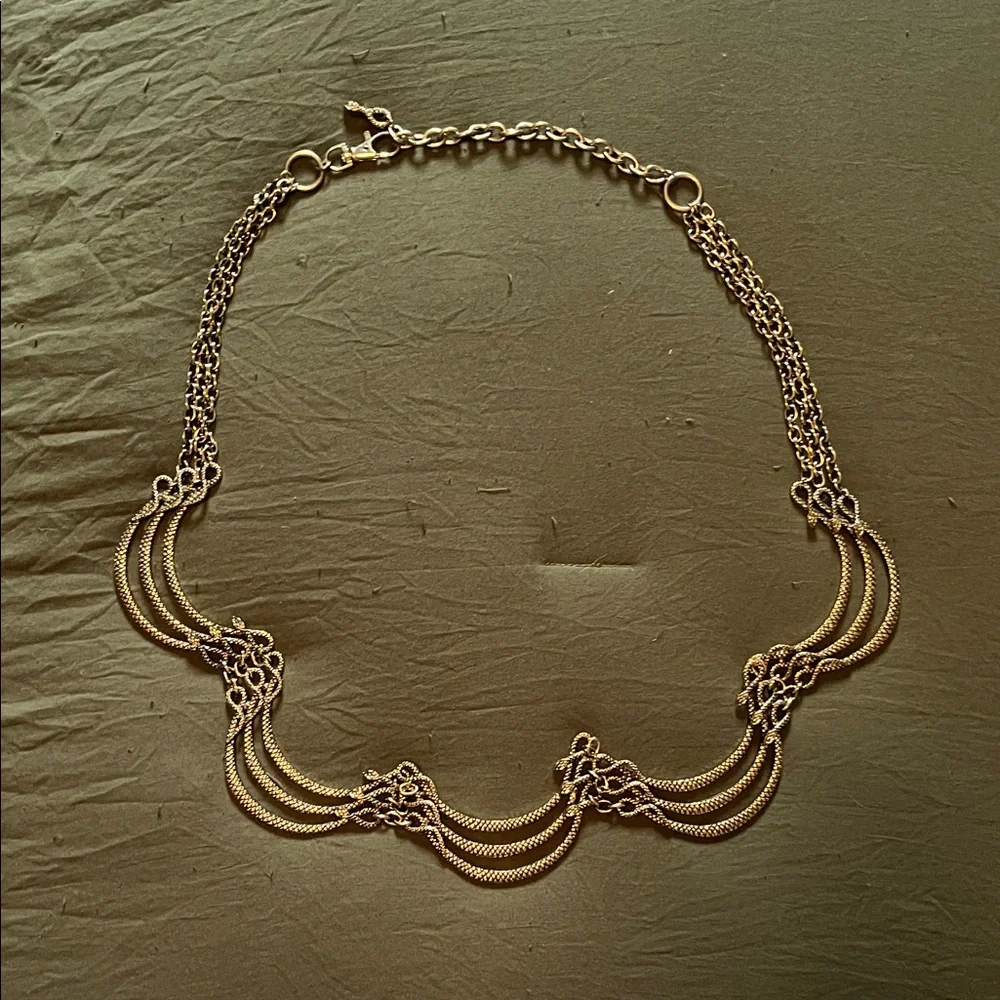 Vintage Snake Gold Chain Belt - Picture 2 of 8